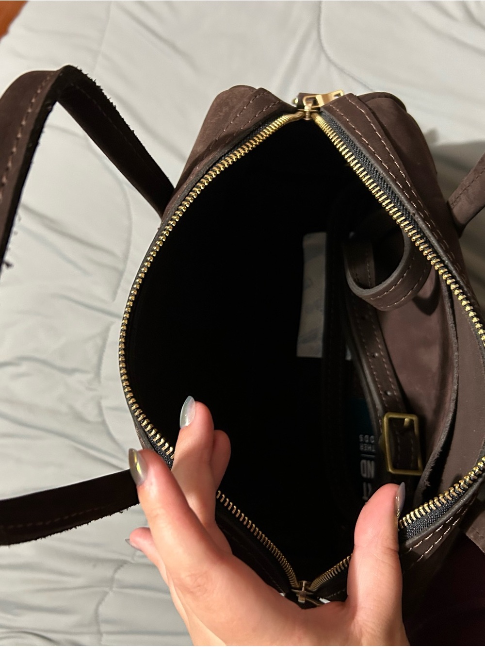 Portland Leather large Sloan in velvet brown - Picture 3 of 3